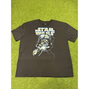 Star Wars Darth Vader‎ T Shirt Mens 2X Black Graphic  Mad Engine Crew Neck